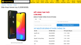 12.000 điện thoại Vsmart Joy3 đã được bán ra sau 14h lên kệ