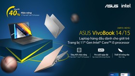 VivoBook 14/15 được ASUS trang bị vi xử lý Intel Core thế hệ 11 mới nhất