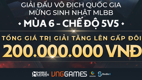 Giải đấu Vô Địch Quốc Gia Mùa 6 sẽ là giải đấu có tổng giá trị tiền thưởng lớn nhất trong các mùa từng diễn ra