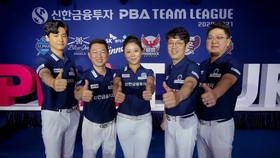 Đội Alphas của Mã Minh Cẩm với quyết tâm chiến thắng. Ảnh: PBA