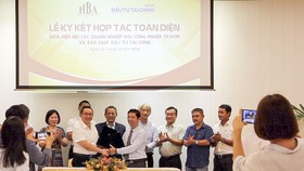 Lễ ký kết hợp tác toàn diện giữa Hiệp hội Các doanh nghiệp Khu Công nghiệp TPHCM và Báo SGGP Đầu Tư Tài Chính