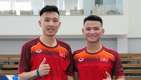 Mih Trí và Thái Huy đã về hội quân cùng đội tuyển. Ảnh: Đoàn Nhật