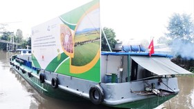 The first batch of fragrant rice in An Giang Province is ready for export to the EU. (Photo: SGGP)