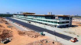 A building under construction for Formula 1 VinFast Vietnam Grand Prix (Photo: organising board)