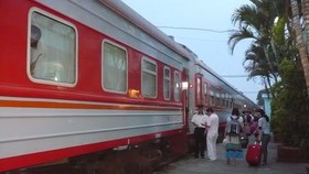 The transnational passenger train between Hanoi and China