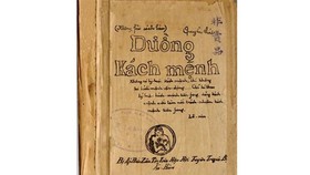 The original version of Duong Kach Menh (The Revolutionary Path), a book of lectures by Nguyen Ai Quoc (Photo from the Vietnam National Museum of History)