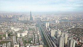 An aerial view of HCMC (Photo: SGGP)
