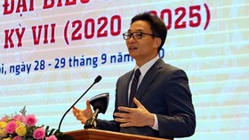 Deputy Prime Minister Vu Duc Dam speaks at the VDAA’s seventh national congress for the 2020-2025 tenure.