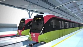 Nhon-Hanoi Station metro train