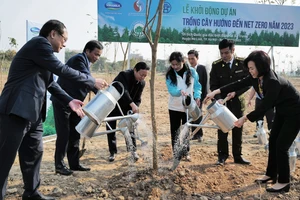 Vinamilk triển khai dự án trồng hơn 1.000 cây tại Mê Linh, Hà Nội