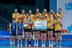 Bóng chuyền nữ Việt Nam sẽ tiếp tục là đội chủ nhà một lượt giải SEA V.League 2024. Ảnh: VFV