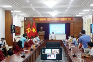 Tổng cục TDTT gặp mặt trực tuyến đoàn thể thao NKT Việt Nam chuẩn bị dự Paralympic 2020. Ảnh: Tổng cục TDTT