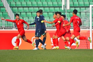 U20 Việt Nam trong trận thắng Australia ở VCK U20 châu Á 2023