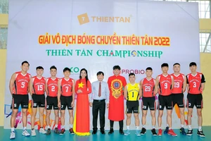 Giải bóng chuyền Thiên Tân là một trong những sân chơi thu hút rất nhiều đội bóng tham dự. Ảnh: PHÚC NGUYỄN