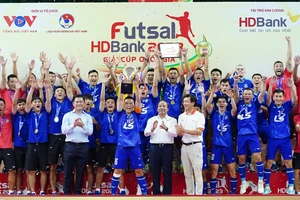 Thái Sơn Nam TPHCM nâng cao danh hiệu Futsal Cúp quốc gia 2023.