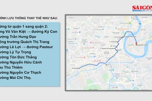 Lộ trình lưu thông thay thế qua hầm sông Sài Gòn từ ngày 26 đến 27-10