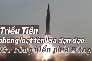 Quân đội Hàn Quốc: Triều Tiên phóng 8 tên lửa đạn đạo tầm ngắn vào vùng biển phía Đông