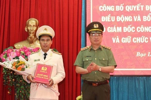 Phó Giám đốc Công an tỉnh Bình Thuận làm Giám đốc Công an tỉnh Bạc Liêu