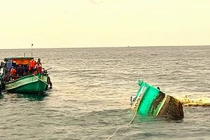 Cà Mau: Nỗ lực tìm kiếm 1 thuyền viên mất tích trên biển