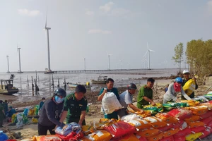 Khẩn cấp xử lý sạt lở đê biển Đông giáp ranh tỉnh Bạc Liêu và Sóc Trăng