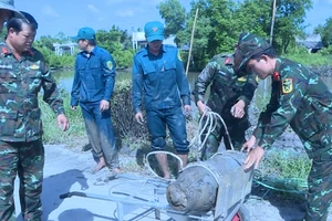 Cà Mau: Xử lý thành công quả bom nặng 150kg 