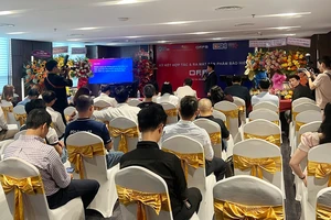 Quang cảnh buổi họp báo ra mắt Chương trình bảo hiểm công nghệ OF.FB tại KS Mường Thanh ( Quận Phú Nhuận -TPHCM) 
