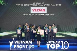 Vedan Việt Nam được vinh danh “Top 10 Công ty thực phẩm uy tín năm 2022”