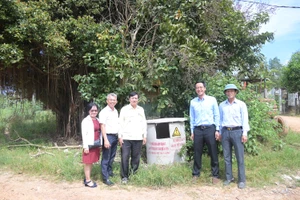 VEDAN Việt Nam hỗ trợ xây dựng 22 bể lưu chứa bao gói thuốc bảo vệ thực vật đã qua sử dụng 