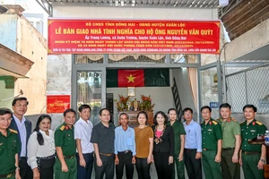 Công ty Vedan Việt Nam trao nhà tình nghĩa nhân ngày kỷ niệm thành lập Quân đội Nhân dân Việt Nam