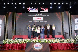 Vedan Việt Nam vinh dự đạt chứng nhận “Top 10 công ty thực phẩm uy tín năm 2023”