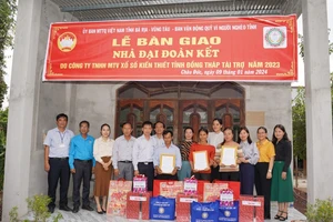Công ty XSKT Đồng Tháp trao nhà đại đoàn kết tại tỉnh Bà Rịa – Vũng Tàu