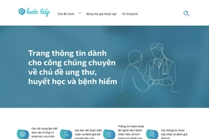 Giao diện trang thông tin buoctiep.vn