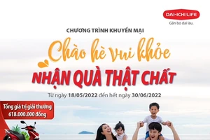 “Chào hè vui khỏe, nhận quà thật chất” cùng Dai-ichi Life Việt Nam