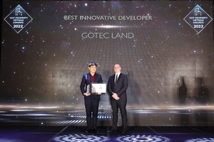 Gotec Land giành chiến thắng ở hạng mục: Best Innovative Developer Vietnam 2022 (Nhà phát triển BĐS Đổi mới Sáng tạo tốt nhất Việt Nam 2022)
