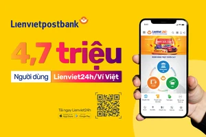 Lienviet24h/Ví Việt ghi nhận số lượng khách hàng lên đến hơn 4,7 triệu người dùng