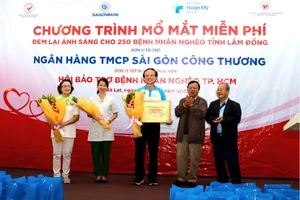SAIGONBANK tài trợ mổ mắt miễn phí cho bệnh nhân nghèo tại tỉnh Lâm Đồng