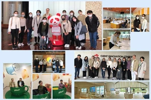 Các sinh viên thuộc chương trình học bổng Ajinomoto ASEAN+ONE thăm quan nhà máy Ajinomoto tại Kawasaki, Nhật Bản