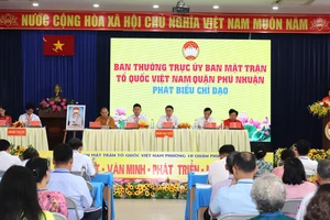 Quang cảnh đại biểu MTTQ phường 10, quận Phú Nhuận
