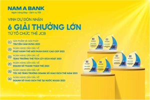 Nam A Bank nhận hàng loạt giải từ tổ chức thẻ JCB