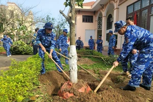 Bộ Tư lệnh Vùng Cảnh sát biển 1 đẩy mạnh hoạt động Tết trồng cây 