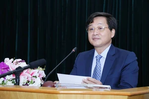 Tổng Thanh tra Chính phủ Lê Minh Khái phát biểu tại buổi tổng kết