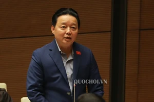 Bộ trưởng Bộ TN-MT Trần Hồng Hà, ảnh quochoi.vn