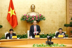 Phó Thủ tướng Thường trực Chính phủ Trương Hòa Bình phát biểu chỉ đạo tại hội nghị