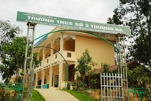Trường THCS số 2 Thượng Hà nơi giáo viên Nguyễn V.A công tác 