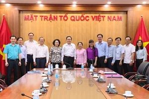 Các đại biểu dự hội nghị duyệt Kế hoạch tổ chức Đại hội MTTQ Việt Nam TPHCM nhiệm kỳ 2019-2024