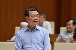Bộ trưởng Bộ Thông tin-Truyền thông Nguyễn Mạnh Hùng. Ảnh: VIẾT CHUNG