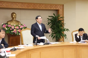 Phó Thủ tướng Vương Đình Huệ chỉ đạo về điều hành giá. Ảnh: VGP