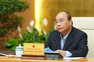 Thủ tướng kết luận cuôc họp ngày 23-3. Ảnh VGP