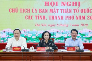Hội nghị trực tuyến Chủ tịch Ủy ban MTTQ Việt Nam các tỉnh, thành phố năm 2020, ngày 8-7.