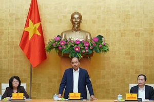 Hội đồng Thi đua - Khen thưởng Trung ương họp dưới sự chủ trì của Thủ tướng Nguyễn Xuân Phúc. Ảnh: QUANG PHÚC